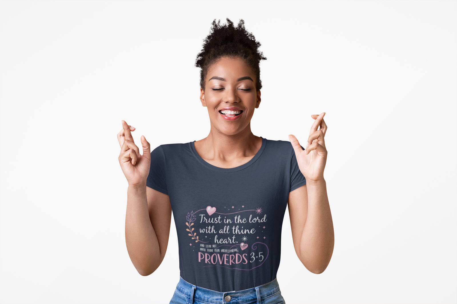 Trust in the Lord With All Thy Heart Proverbs 3:5-6 Christian Tshirt - Image 11