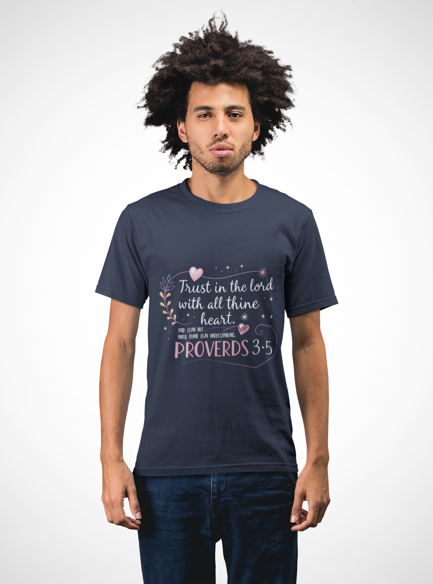 Trust in the Lord With All Thy Heart Proverbs 3:5-6 Christian Tshirt - Image 12