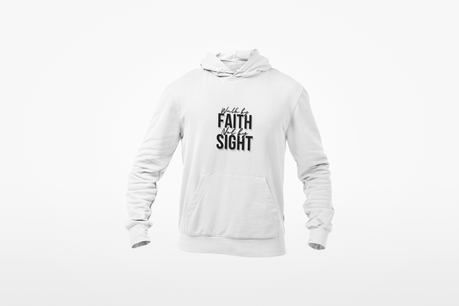 Walk By Faith and Not By Sight Three-Panel Fleece Hoodie - Image 5
