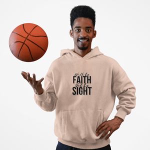 Walk By Faith and Not By Sight Three-Panel Fleece Hoodie