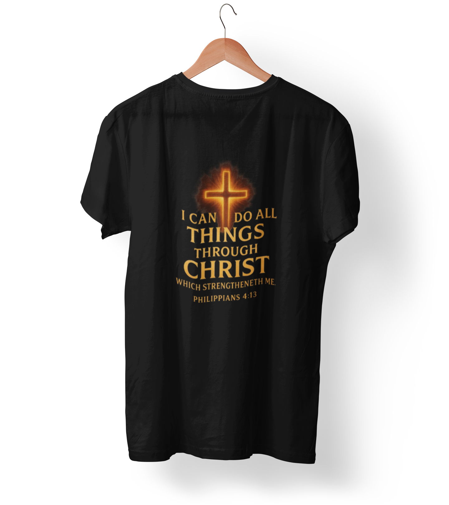 Phillipans 4:13 I Can Do All Things Through Christ Who Gives Me Strength Christian Tshirt - Image 3