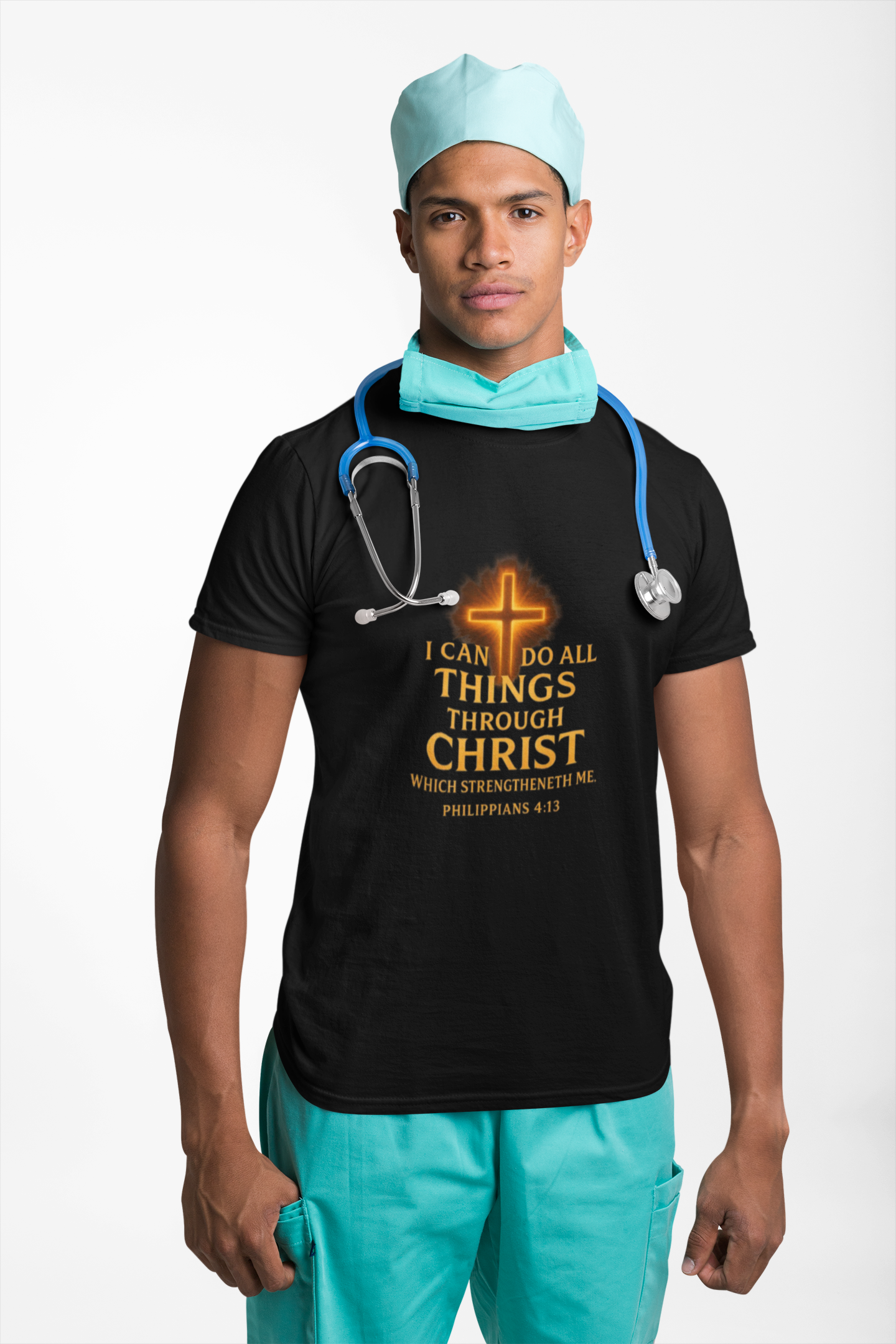 Phillipans 4:13 I Can Do All Things Through Christ Who Gives Me Strength Christian Tshirt - Image 12