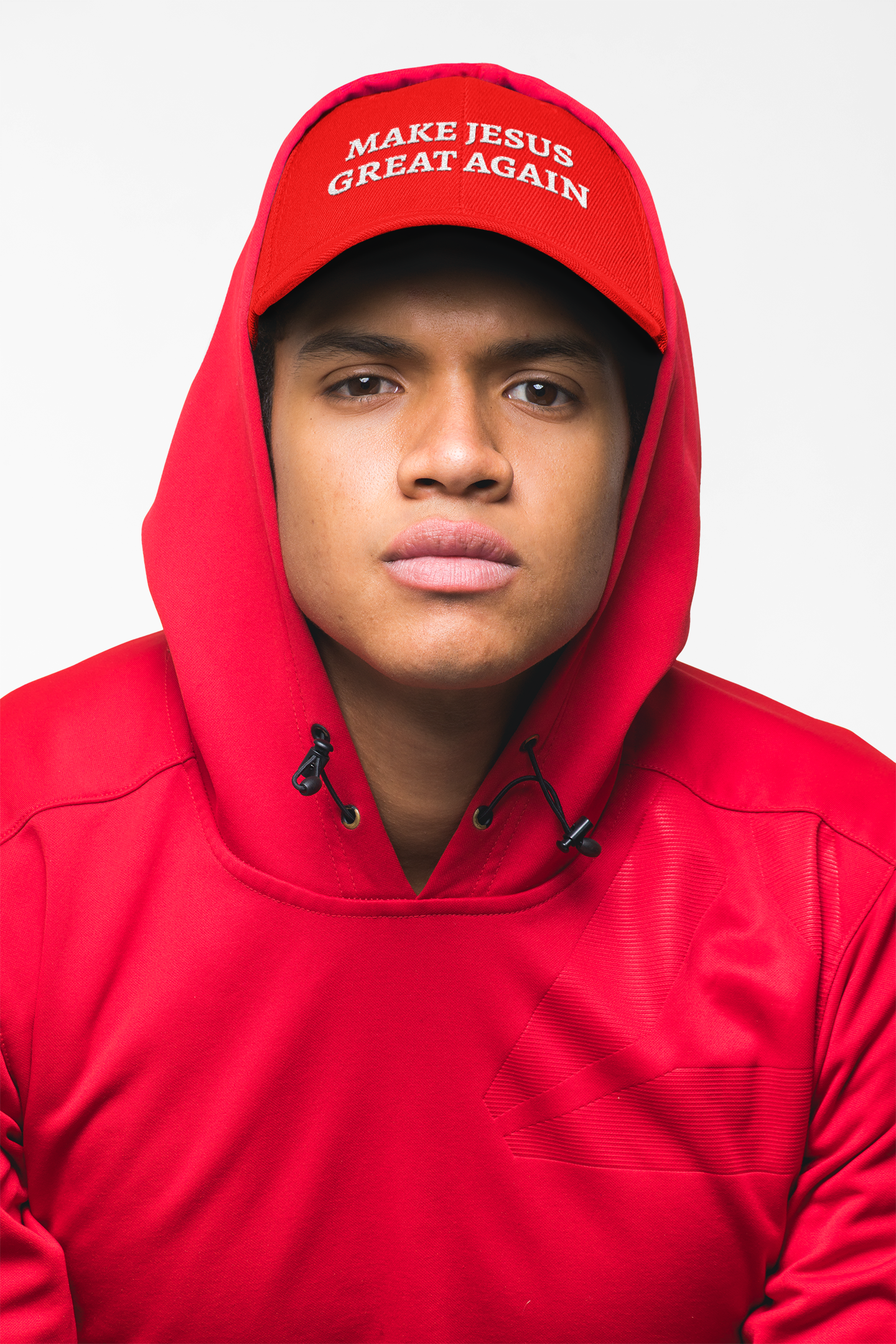 Make Jesus Great Again Low Profile Baseball Cap - Image 3