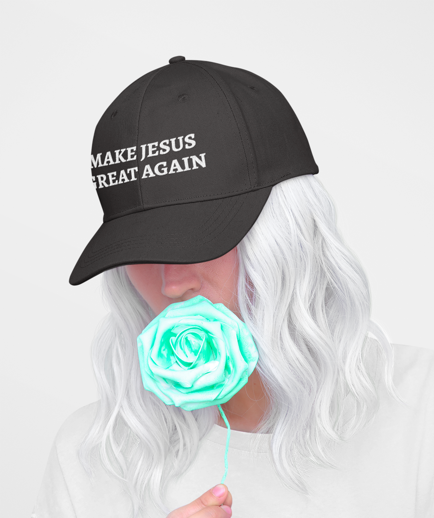 Make Jesus Great Again Low Profile Baseball Cap - Image 6