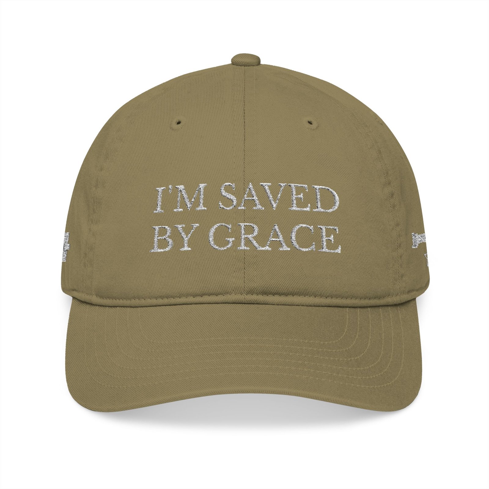 I'm Saved By Grace Embroidered Baseball Cap - Image 9
