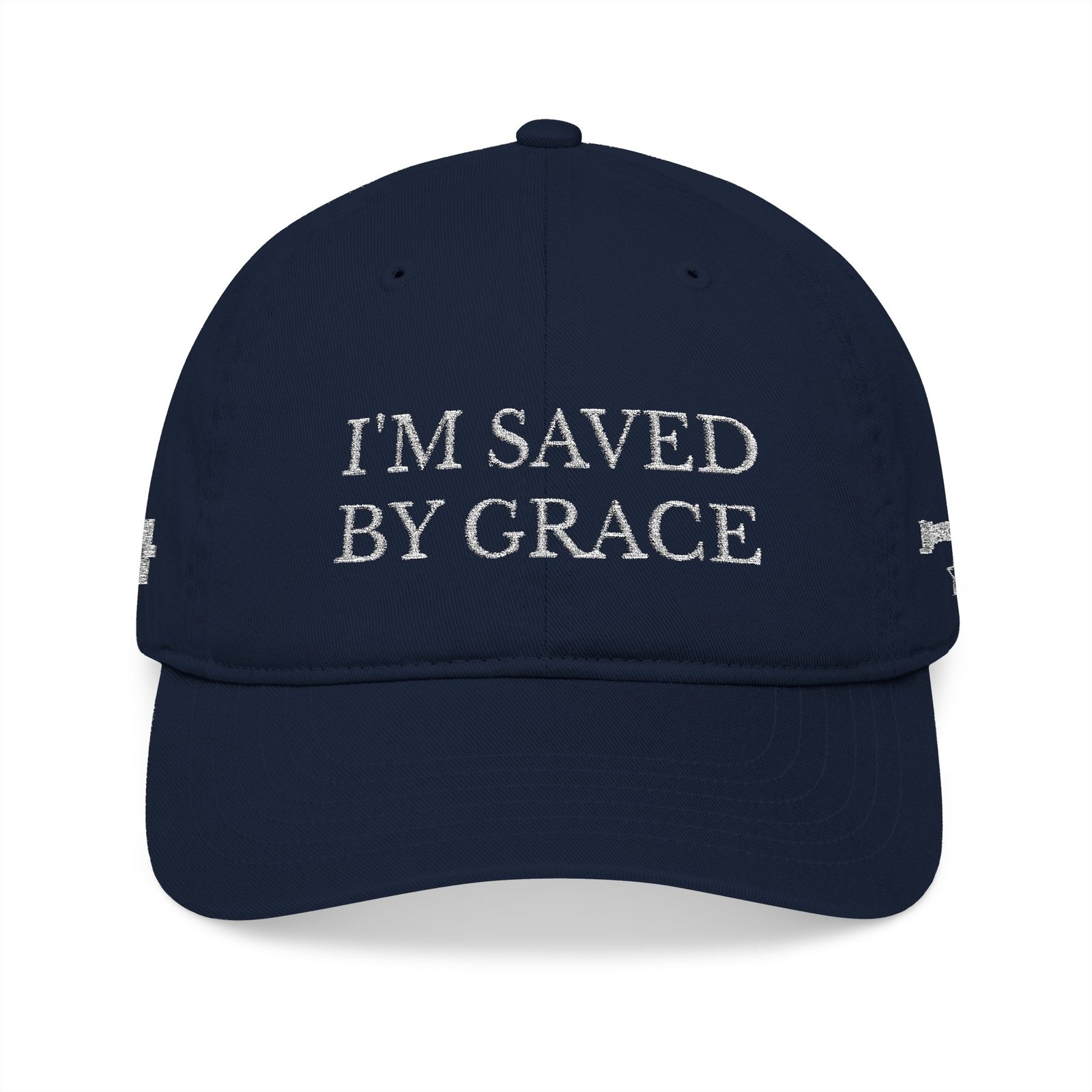 I'm Saved By Grace Embroidered Baseball Cap - Image 17