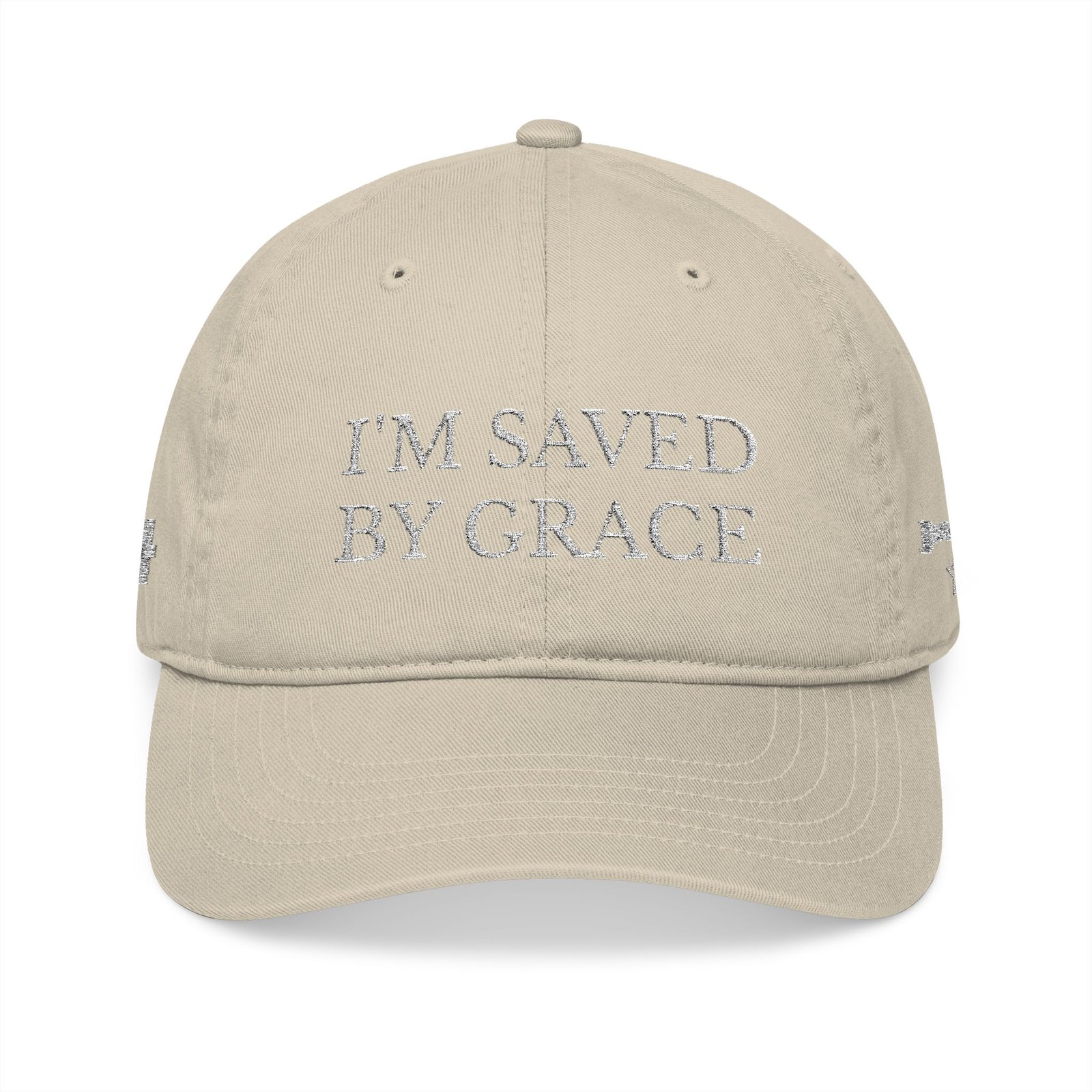 I'm Saved By Grace Embroidered Baseball Cap - Image 5