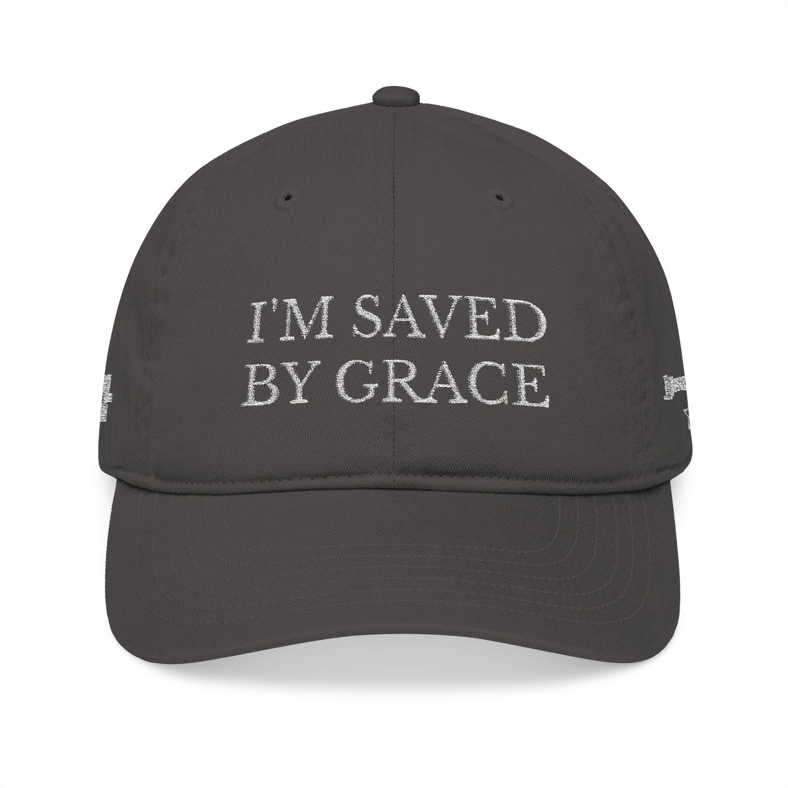 I'm Saved By Grace Embroidered Baseball Cap - Image 13
