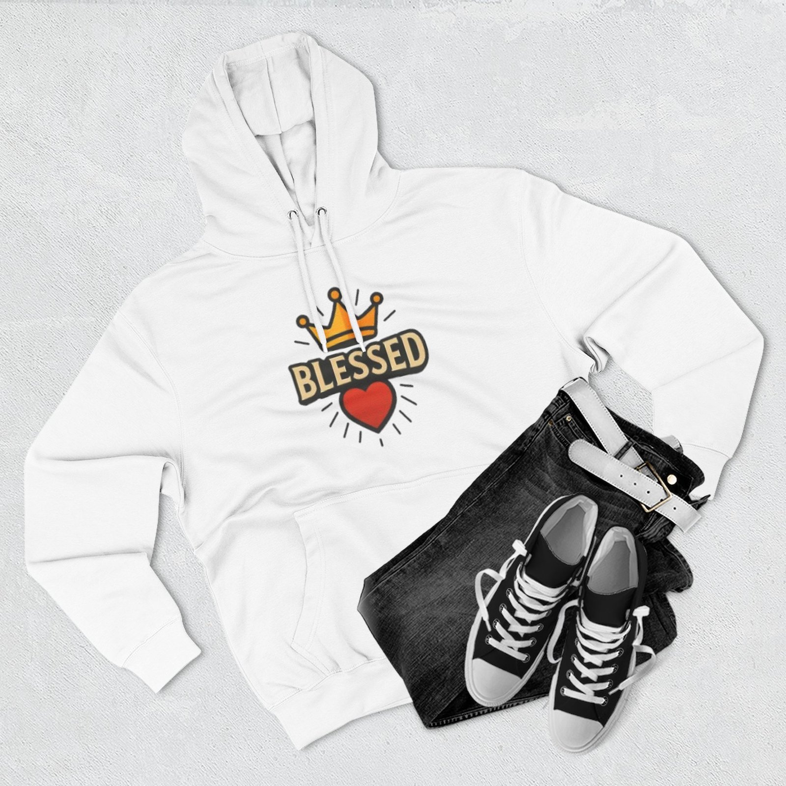 Blessed Women's Beautiful Three-Panel Fleece Hoodie - Image 2
