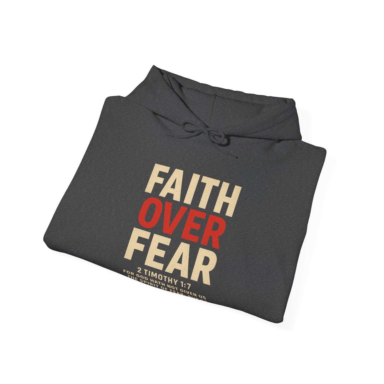 Fear Over Fear Christian Hoodie Sweatshirt - Image 2