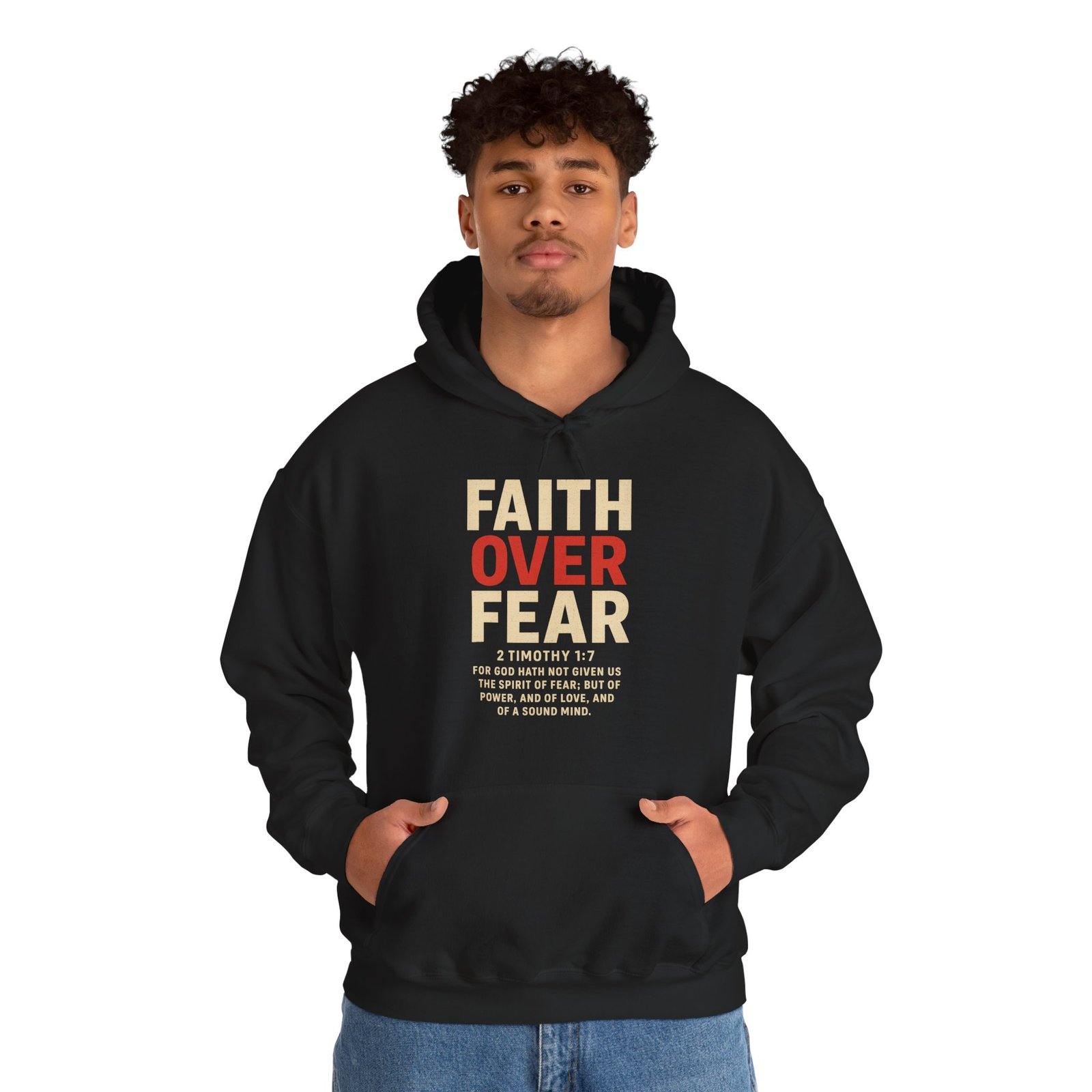 Fear Over Fear Christian Hoodie Sweatshirt - Image 6