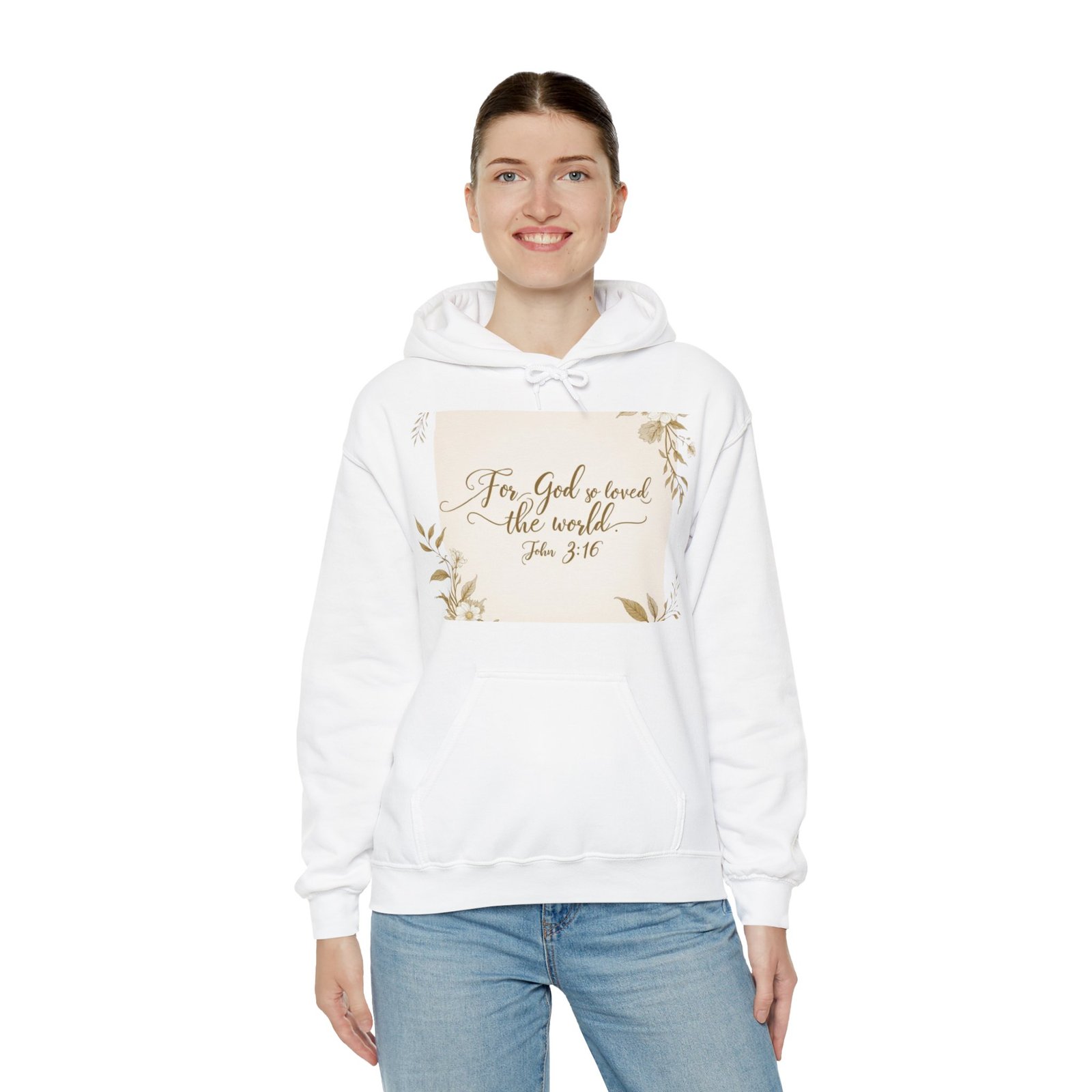 For God So Loved The World Christian Hoodie Sweatshirt - Image 2