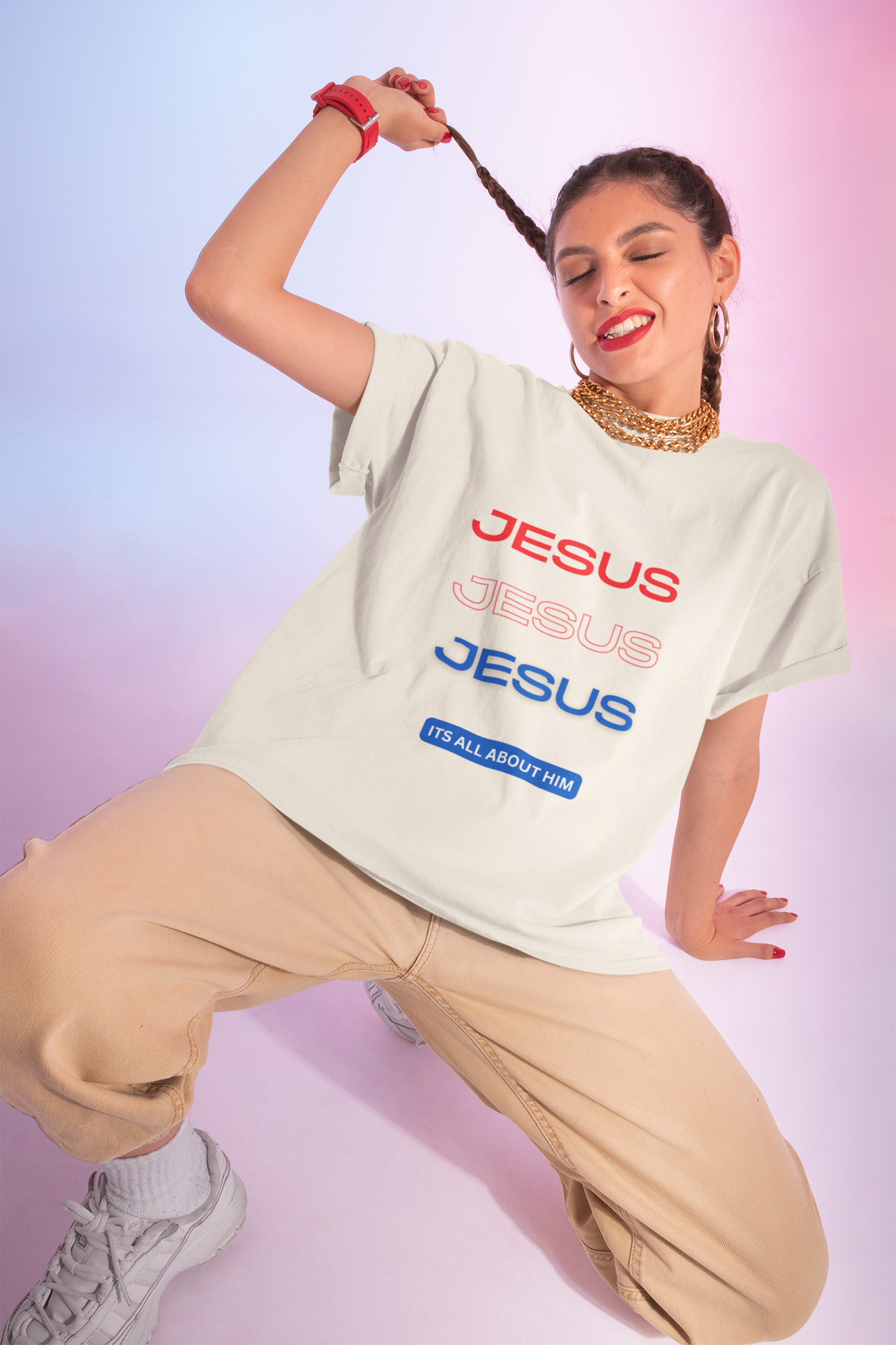 Jesus Jesus Jesus, It's All About Him T-shirt - Image 8