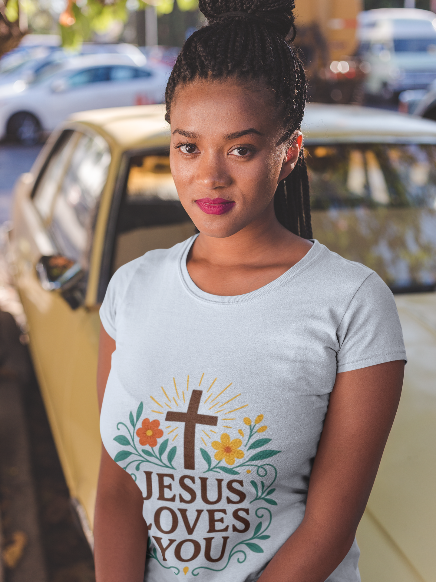 Jesus Loves Your Women's Beautiful Tshirt - Image 7