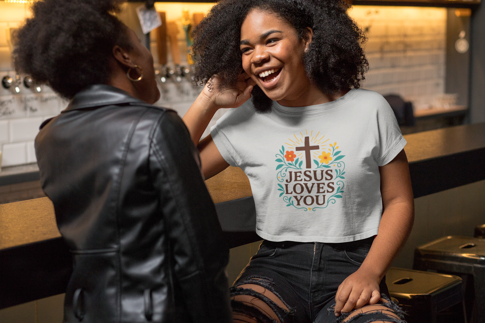 Jesus Loves Your Women's Beautiful Tshirt - Image 9