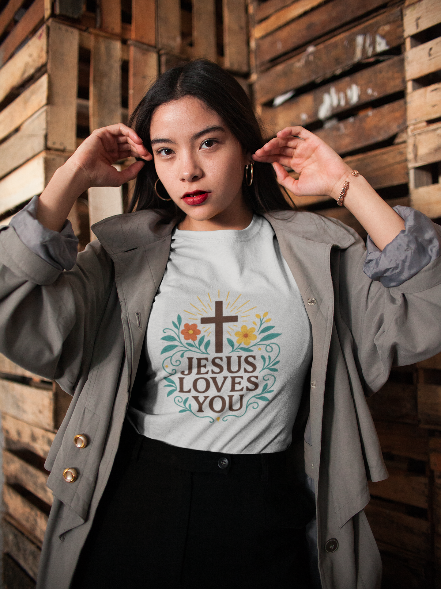 Jesus Loves Your Women's Beautiful Tshirt - Image 10