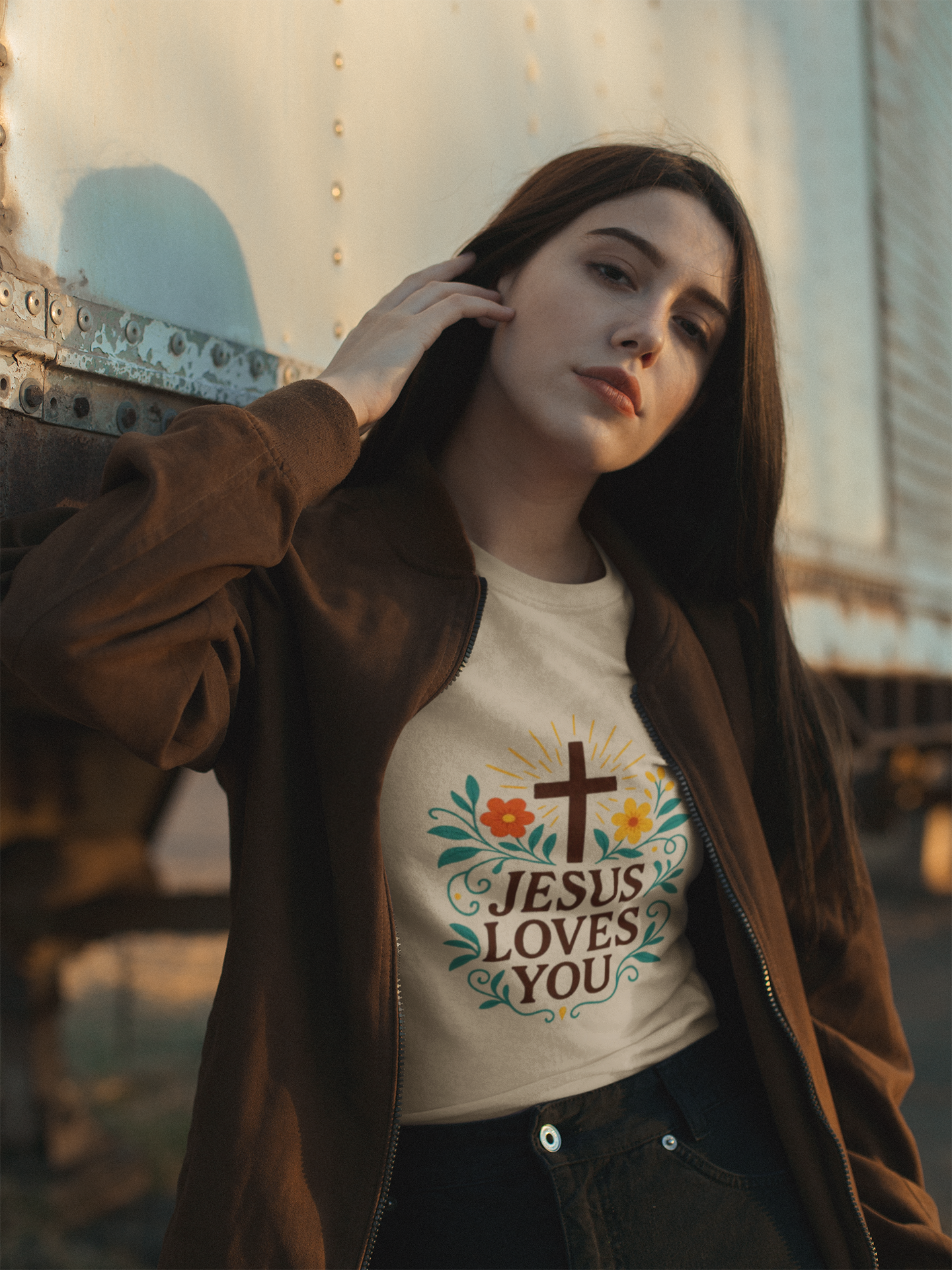 Jesus Loves Your Women's Beautiful Tshirt - Image 12
