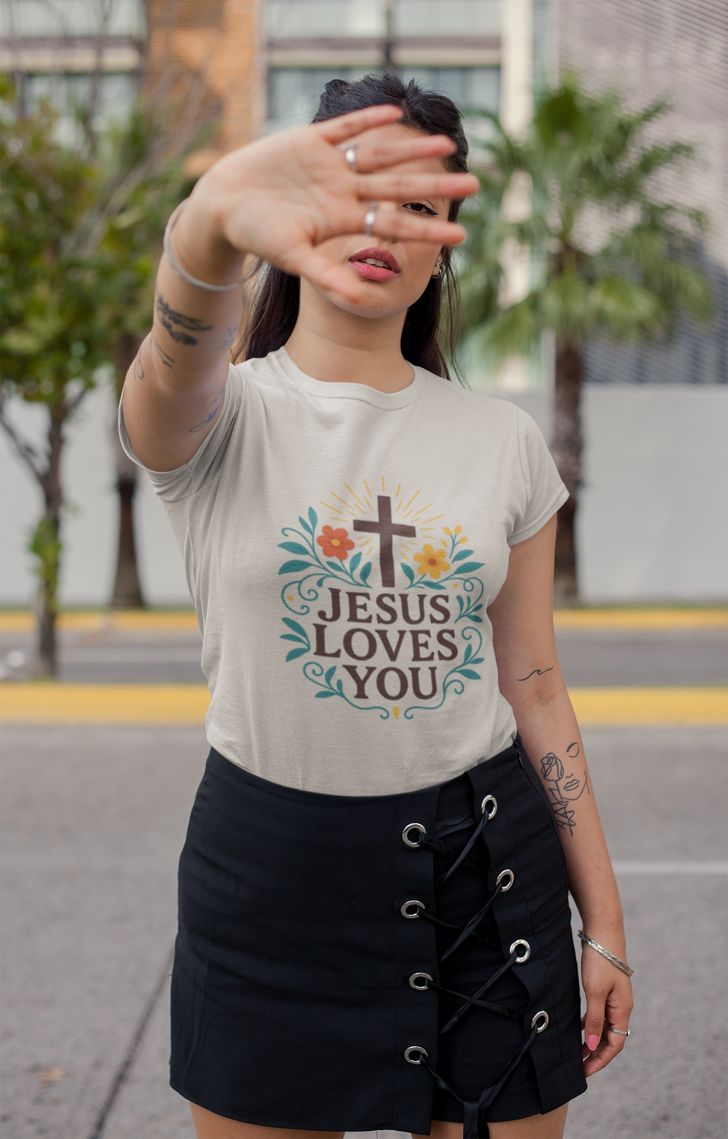 Jesus Loves Your Women's Beautiful Tshirt - Image 13