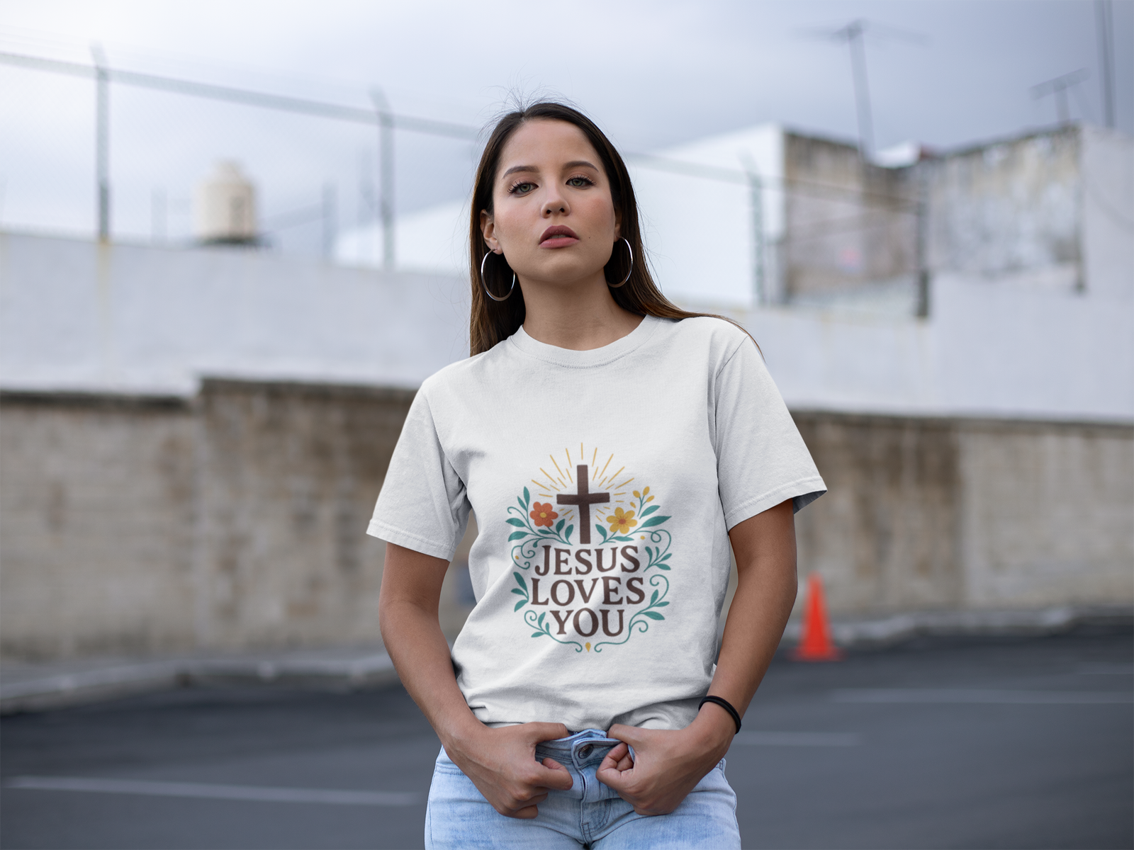 Jesus Loves Your Women's Beautiful Tshirt - Image 15