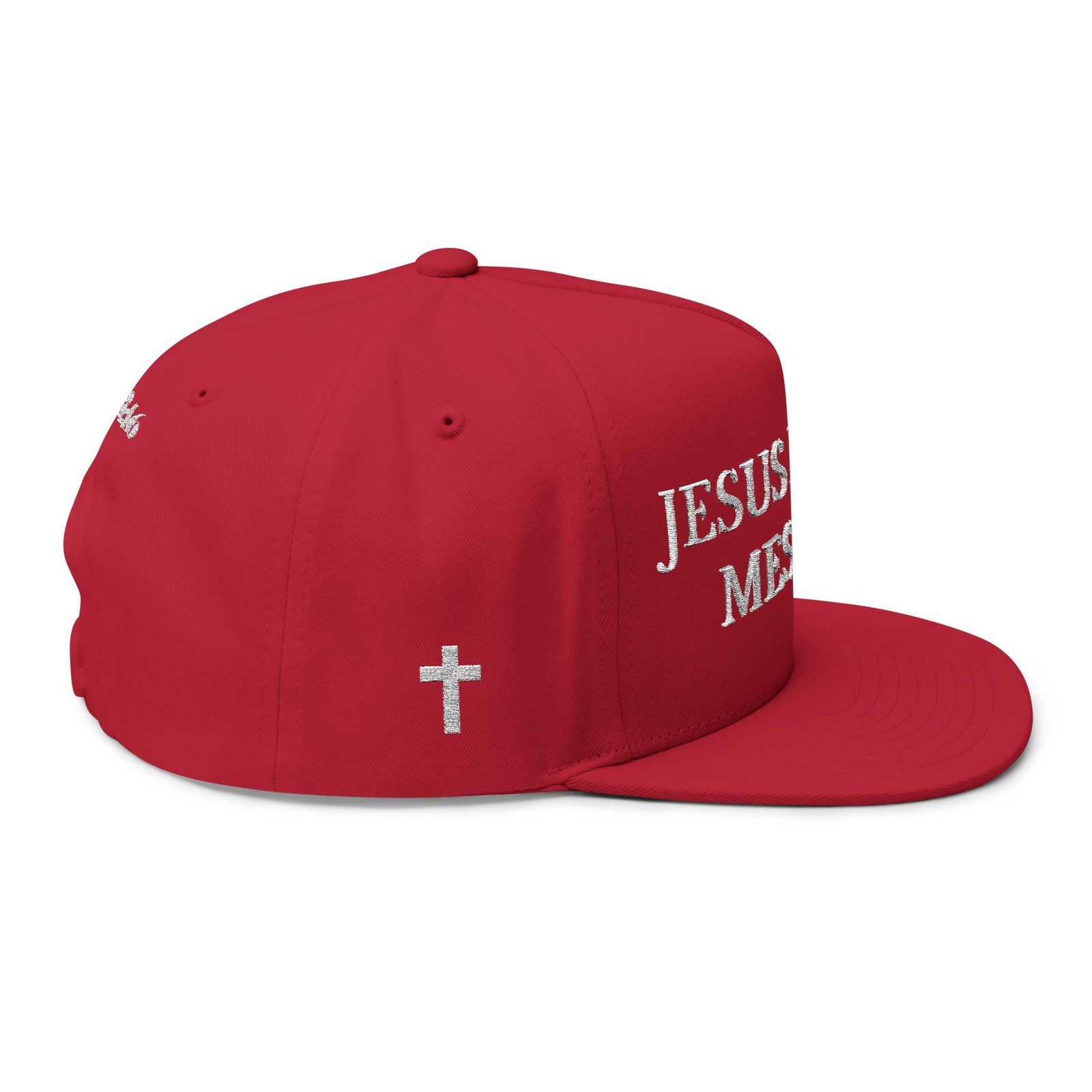 Jesus Is The Messiah Flat Bill Cap (Embroidery) - Image 6