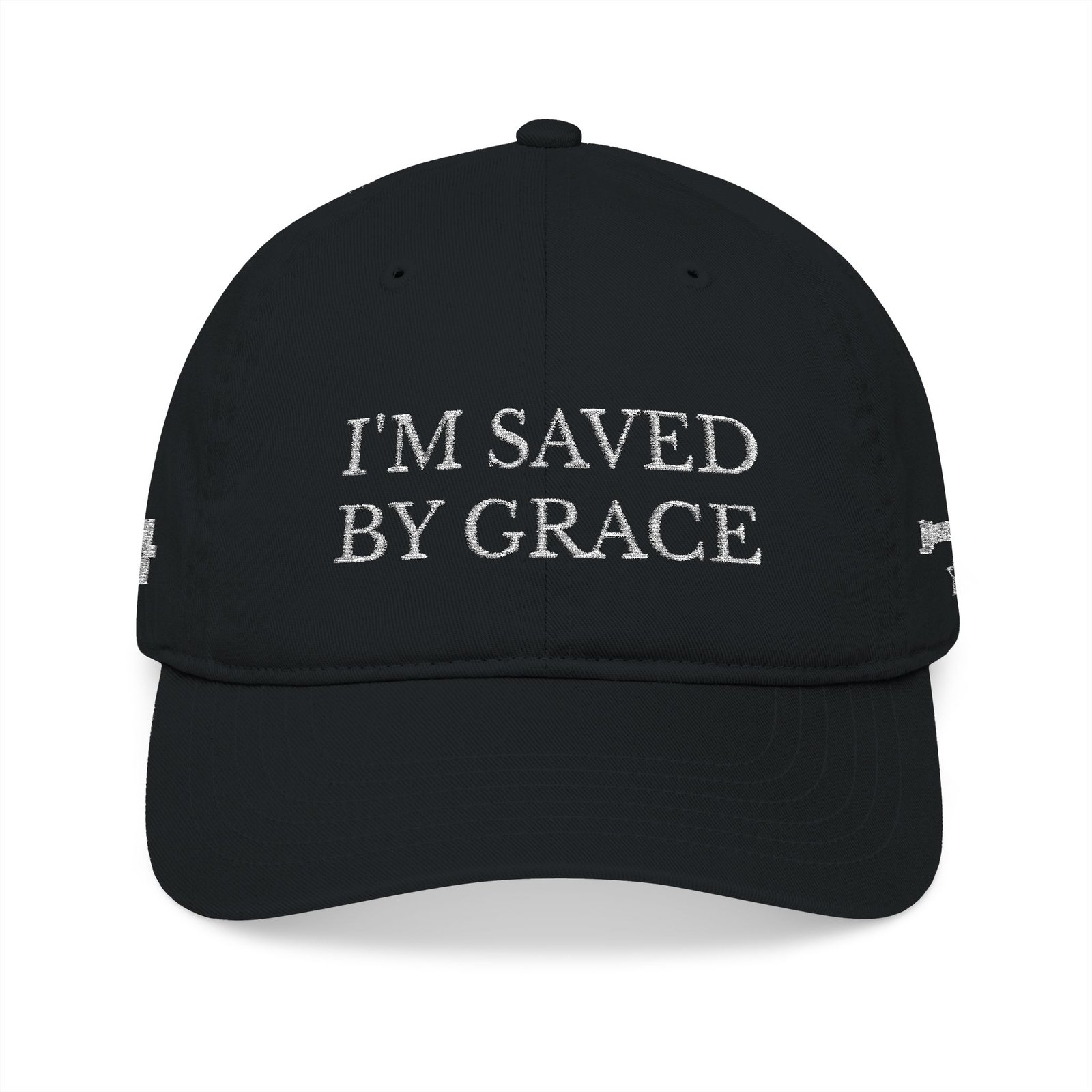 I'm Saved By Grace Embroidered Baseball Cap