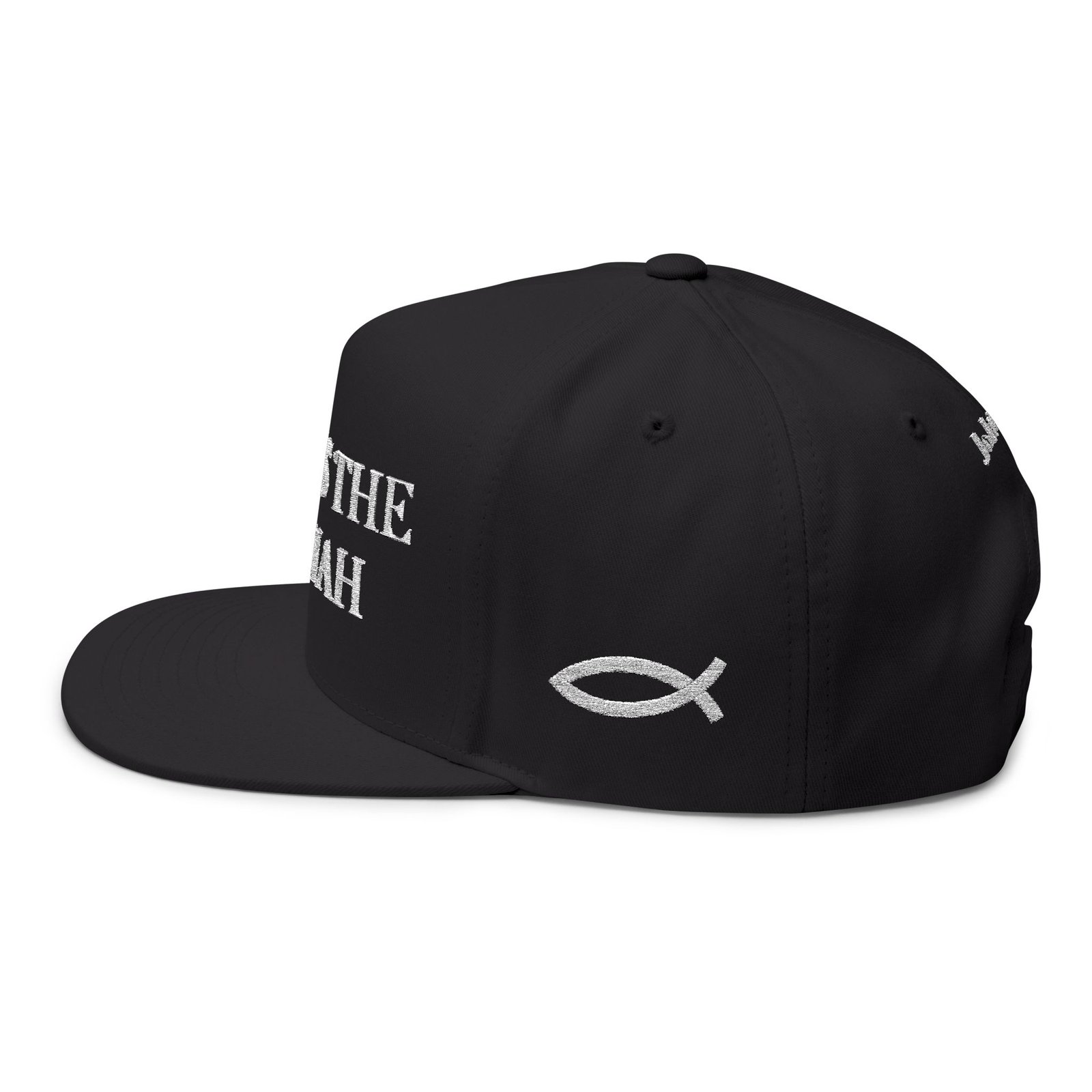 Jesus Is The Messiah Flat Bill Cap (Embroidery) - Image 9