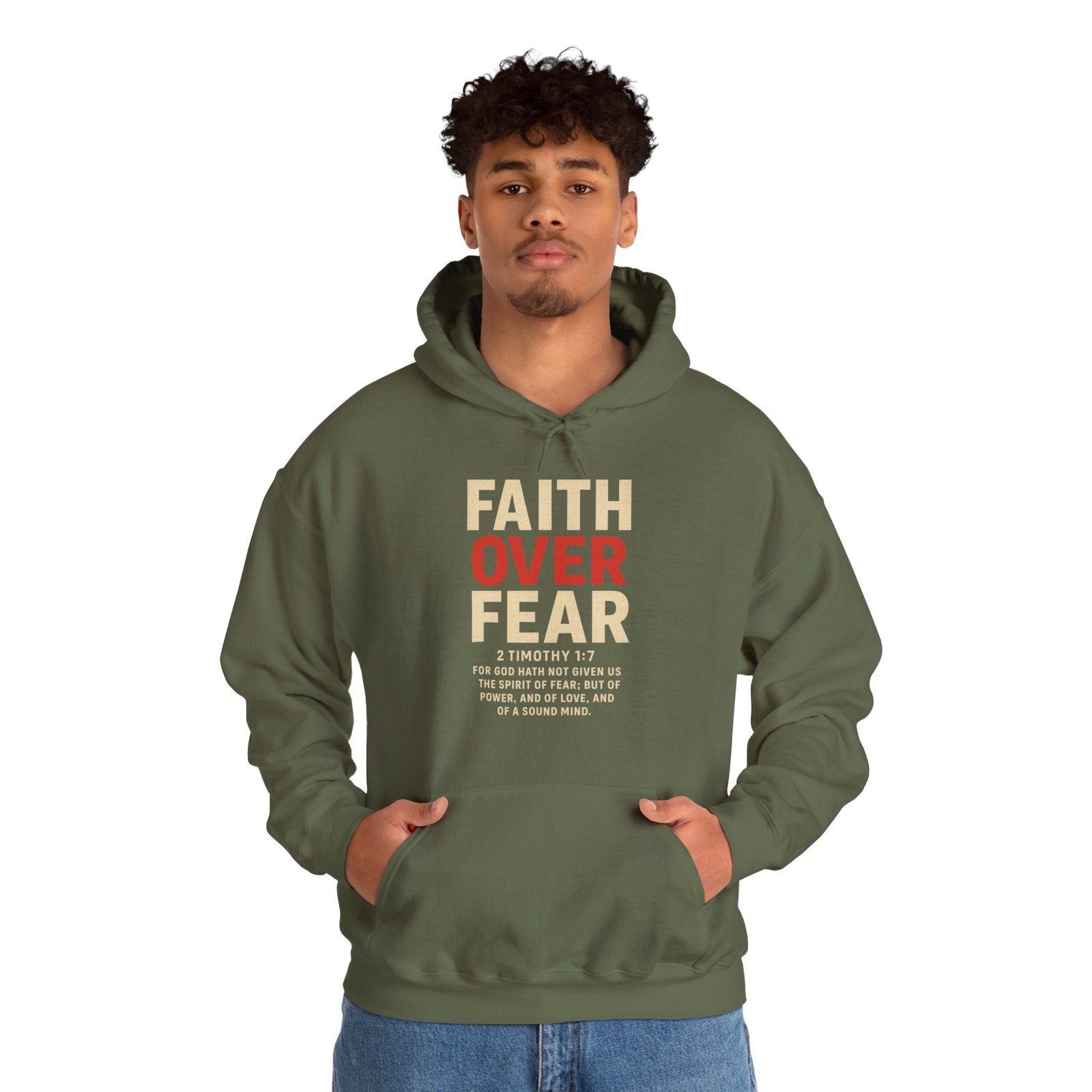 Fear Over Fear Christian Hoodie Sweatshirt - Image 11