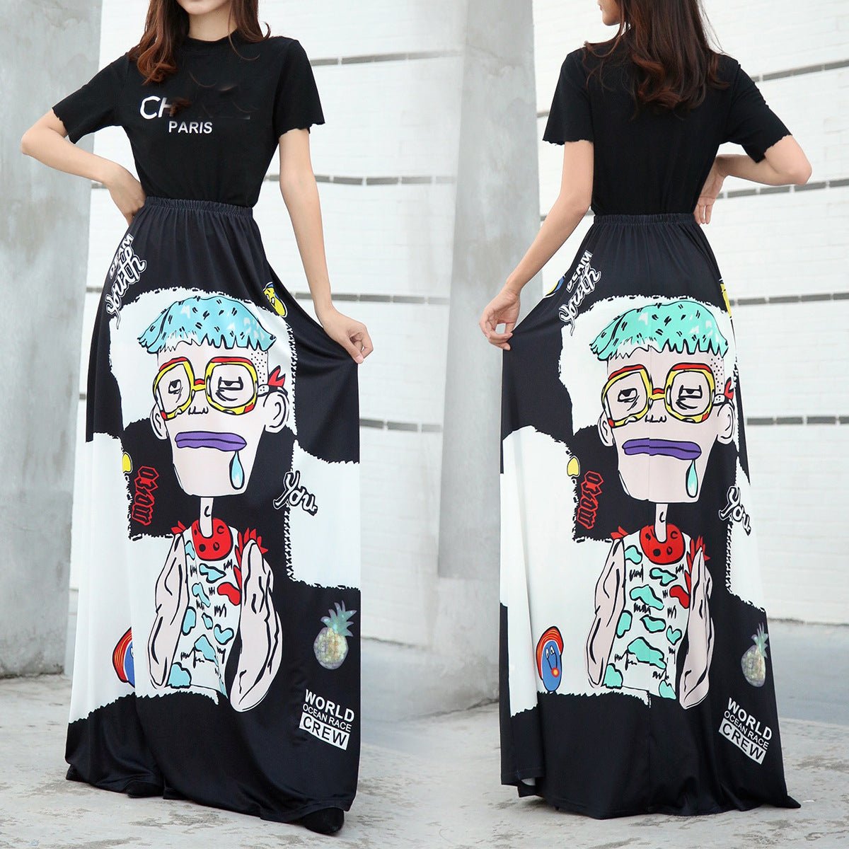 Women's Bud Skirt Mouse Waist Long Skirts - Image 12