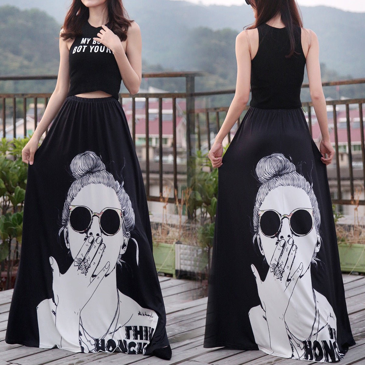 Women's Bud Skirt Mouse Waist Long Skirts - Image 9