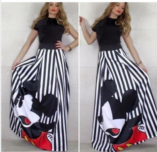 Women's Mickey Bud Skirt Mouse Waist Long Skirts - Image 7